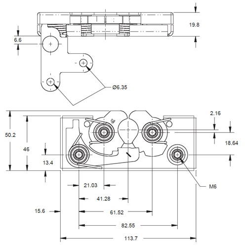 2 ROTOR LATCH 2 POINT CONNECTI